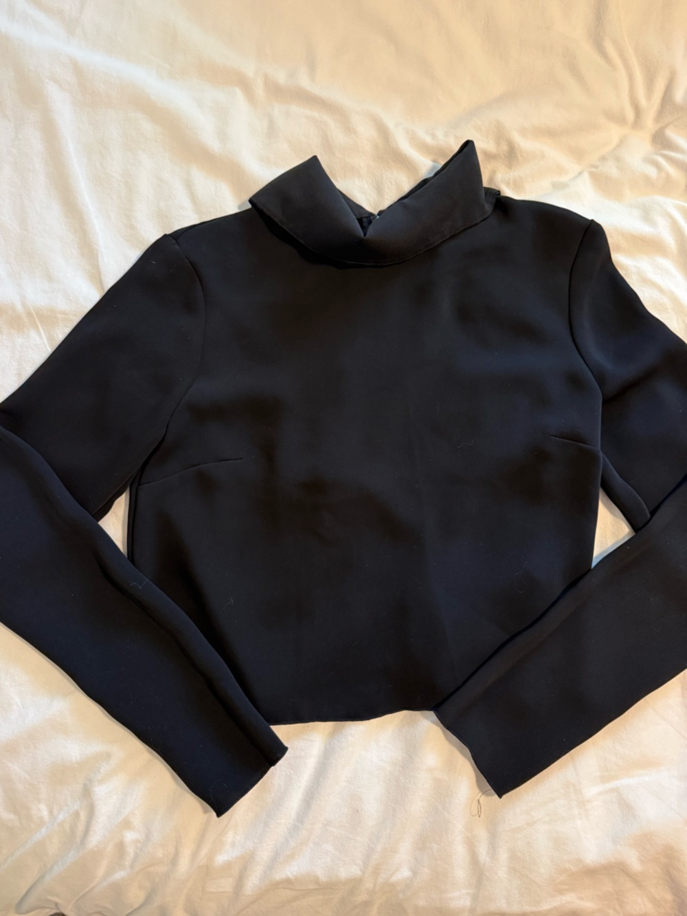 Babaton Black Zip-Back Top